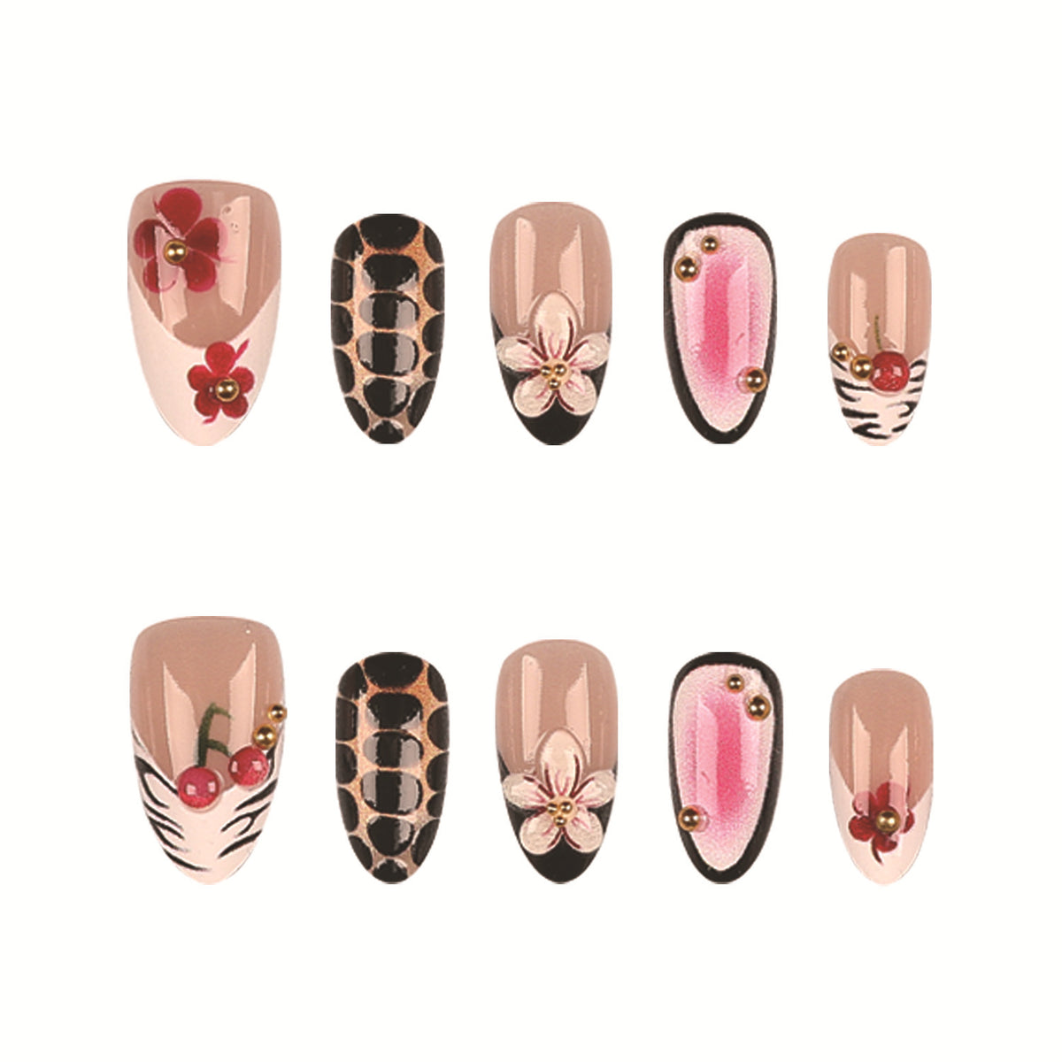 Künstlerische Nagelspitzen Set