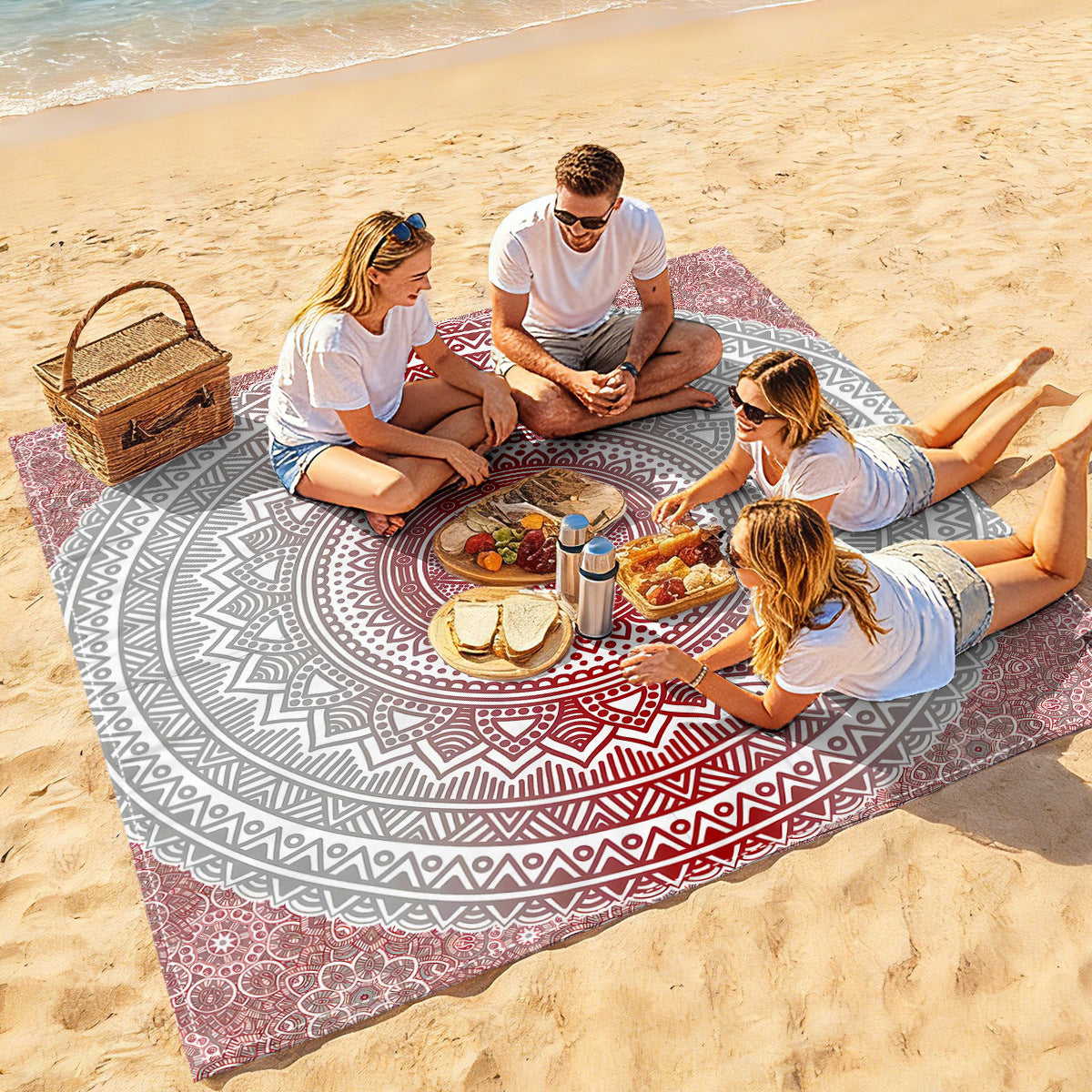 Mandala Design Strandmatte Brehn