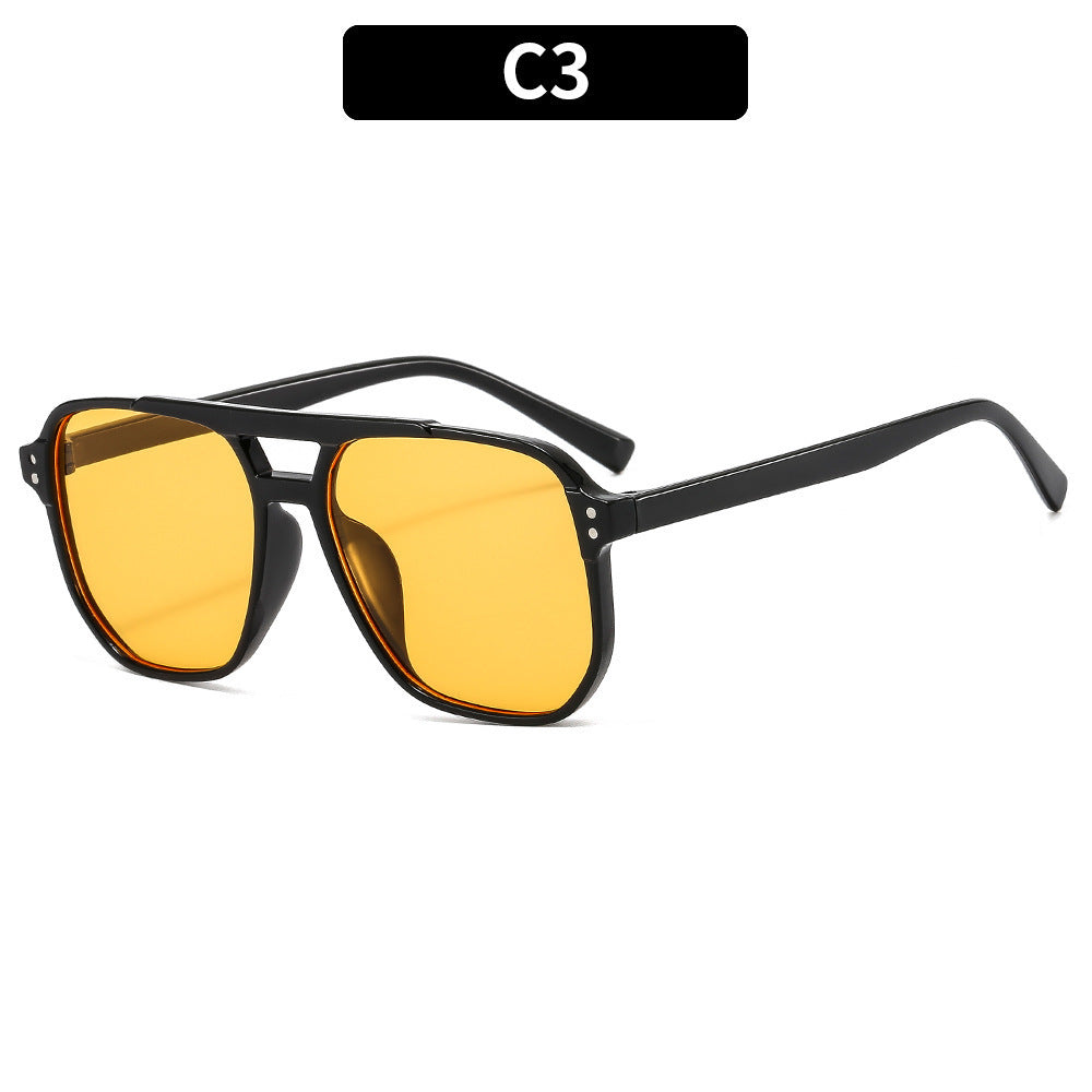Damen Rechteckige Sonnenbrille mit UV-Schutz und polarisierten Gläsern Brehn