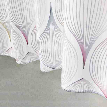 Moderner Blatt Texturierter Duschvorhang Brehn
