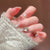 Elegante mit Kristallen verzierte Press-On-Nagelset Brehn