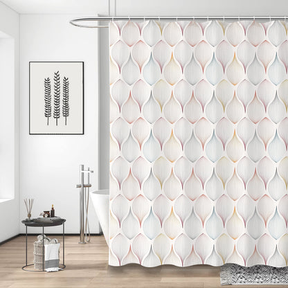 Moderner Blatt Texturierter Duschvorhang Brehn