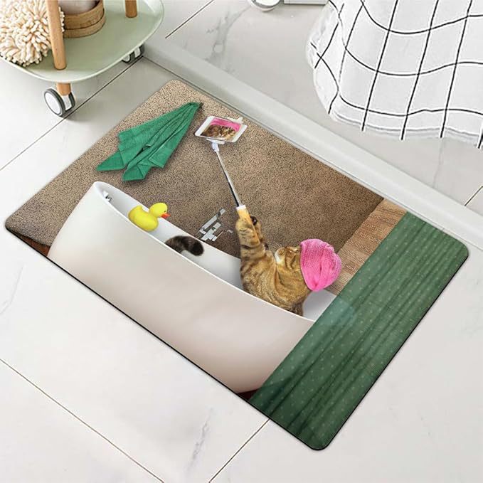 Stylische Wasserabweisende Badematte Brehn