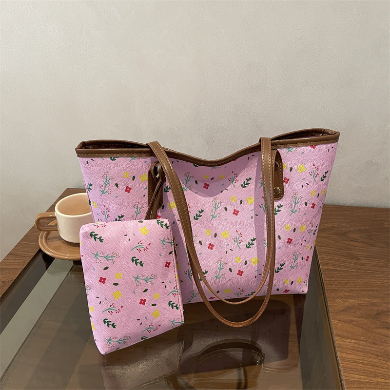 WoFloral gemusterte Strandtasche Brehn