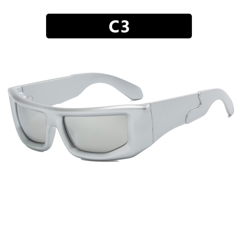 Damen sportliche Sonnenbrille mit breitem Rahmen und polarisierten Gläsern Brehn