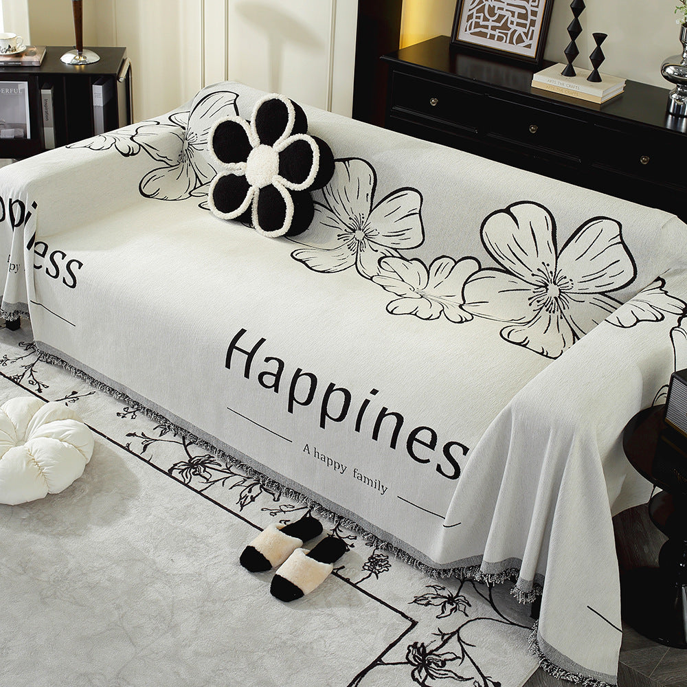Abstraktes Design Wolldecke