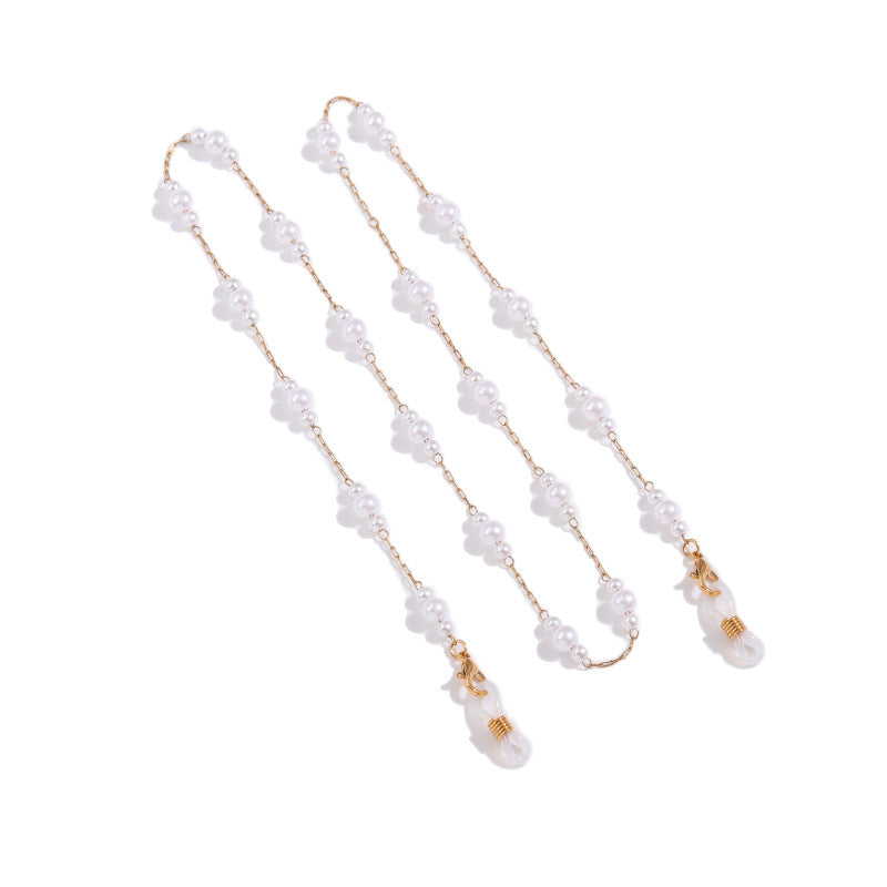 Elegante Perlenkette Brillenband Brehn