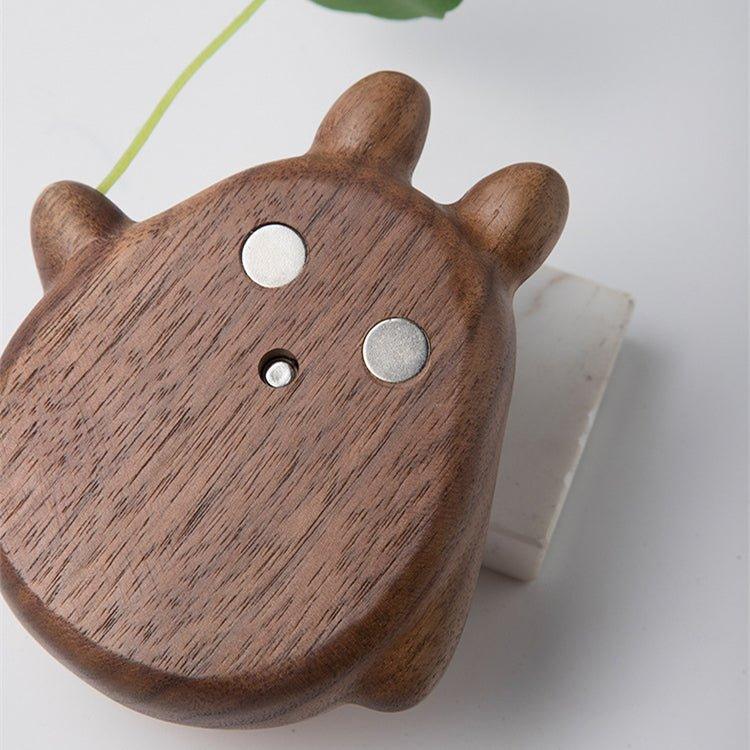 Handgefertigte Holz Totoro Türklingel mit Metallglocke | Brehn