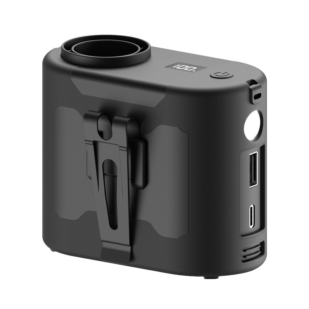 Unisex nan tragbarer Akku-Kompressor für Reifen mit digitalem Manometer LED Taschenlampe und USB Ladefunktion Brehn