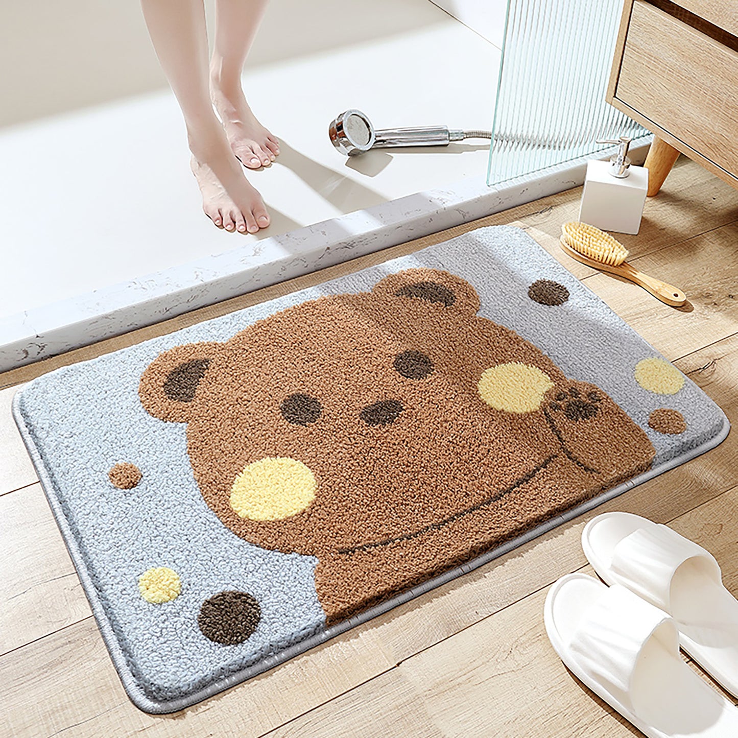 Plüsch-Hasen-Themen-Badematte Brehn
