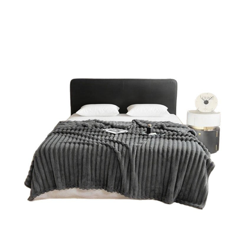 Damen Plüsch Tagesdecke mit strukturiertem Design Brehn