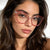 Damen extravagante Cat-Eye Sonnenbrille Brehn