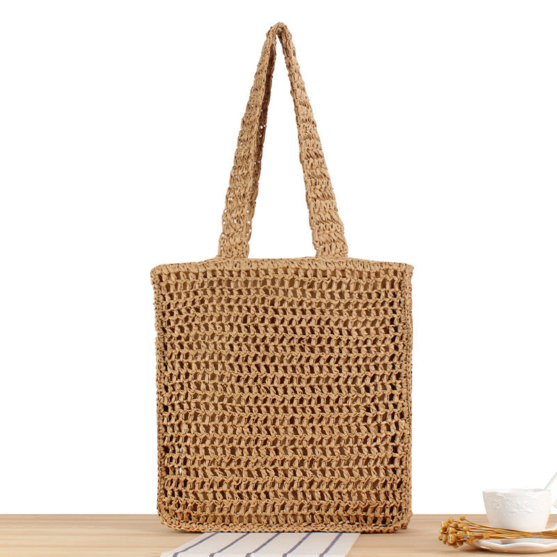 Handgeknüpfte Stroh-Tasche Brehn