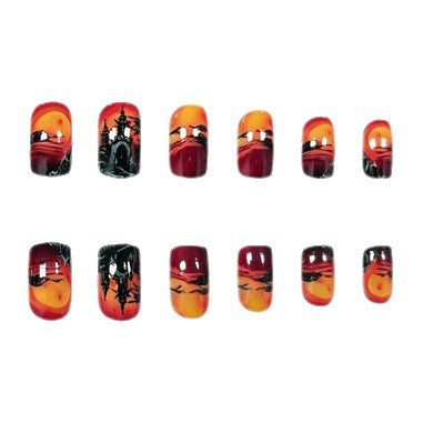 Künstlerische Halloween-Themen-Nagelkunst-Verstärkungen Brehn 1789915591