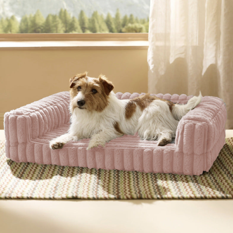 Gemütliches Texturiertes Lounge-Bett Hundebett