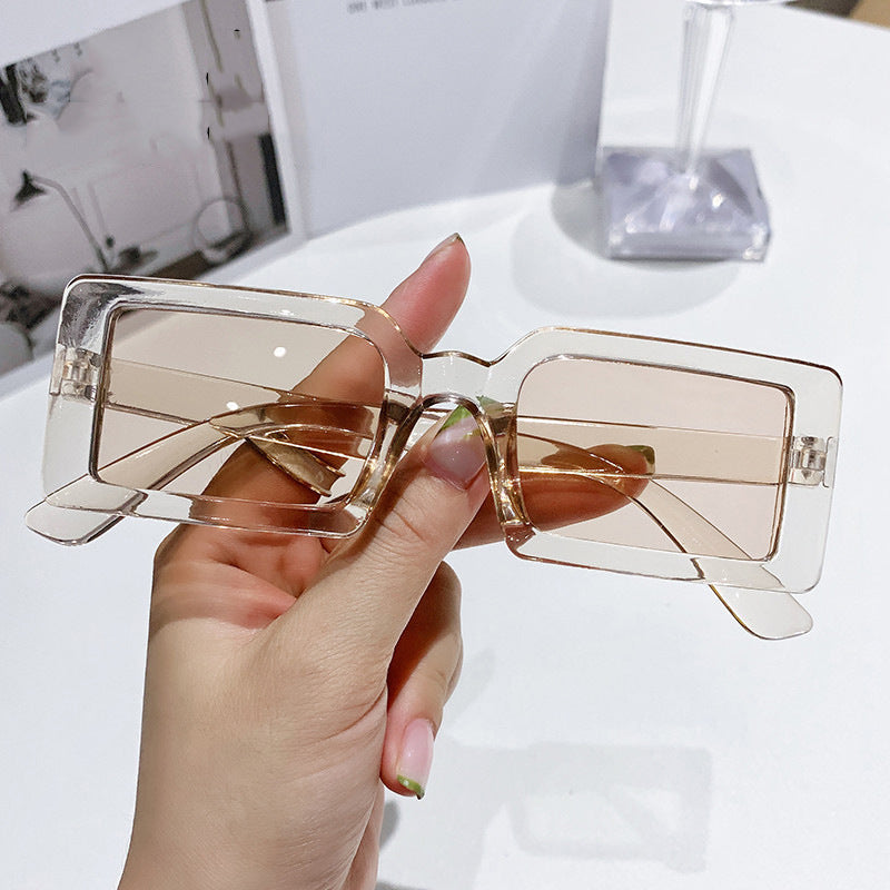 Damen trendige quadratische Sonnenbrille mit polarisierenden Gläsern Brehn