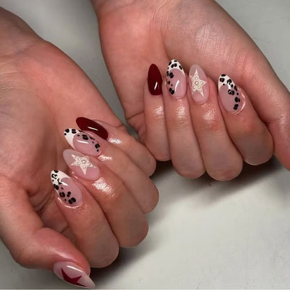 Künstlerisches Tierdruck Acryl Nagelkunst Set