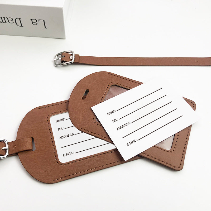 Damen hochwertiges und strapazierfähiges Leder Gepäckanhänger Brehn