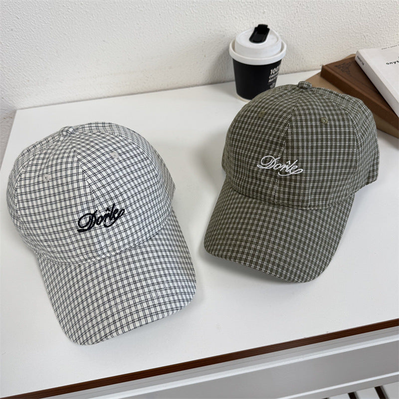 Herren Freizeit kariertes Baseballcap Brehn