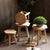 Moderner Hocker aus hochwertigem Holz Brehn