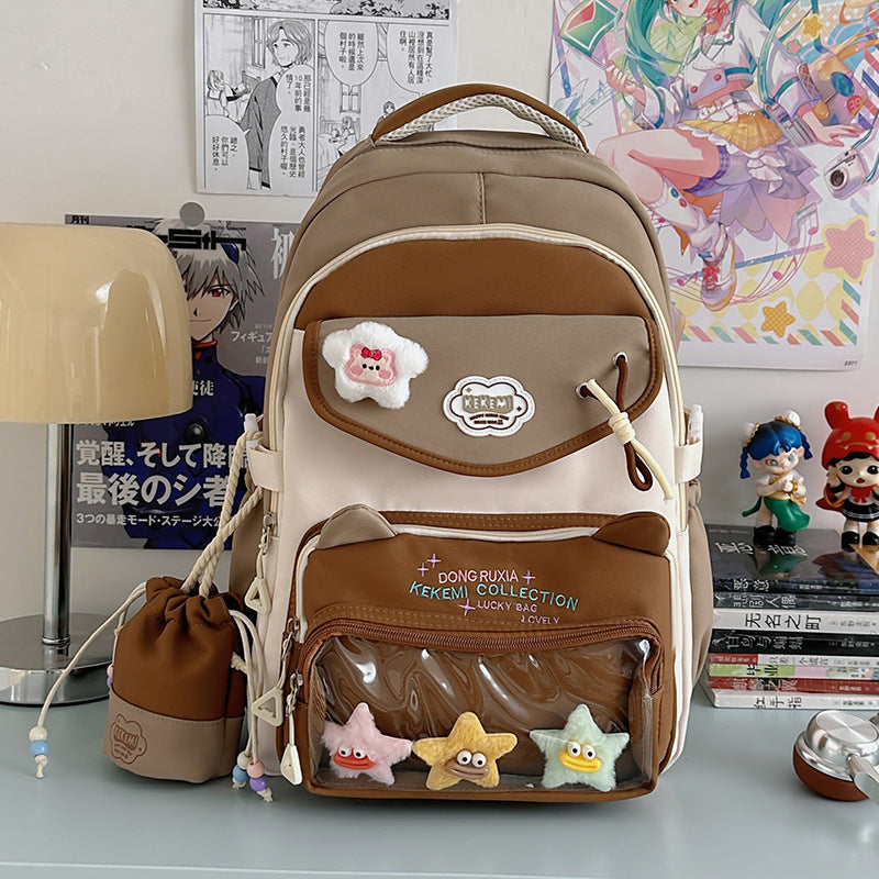 Süßer katzenohriger Schultasche