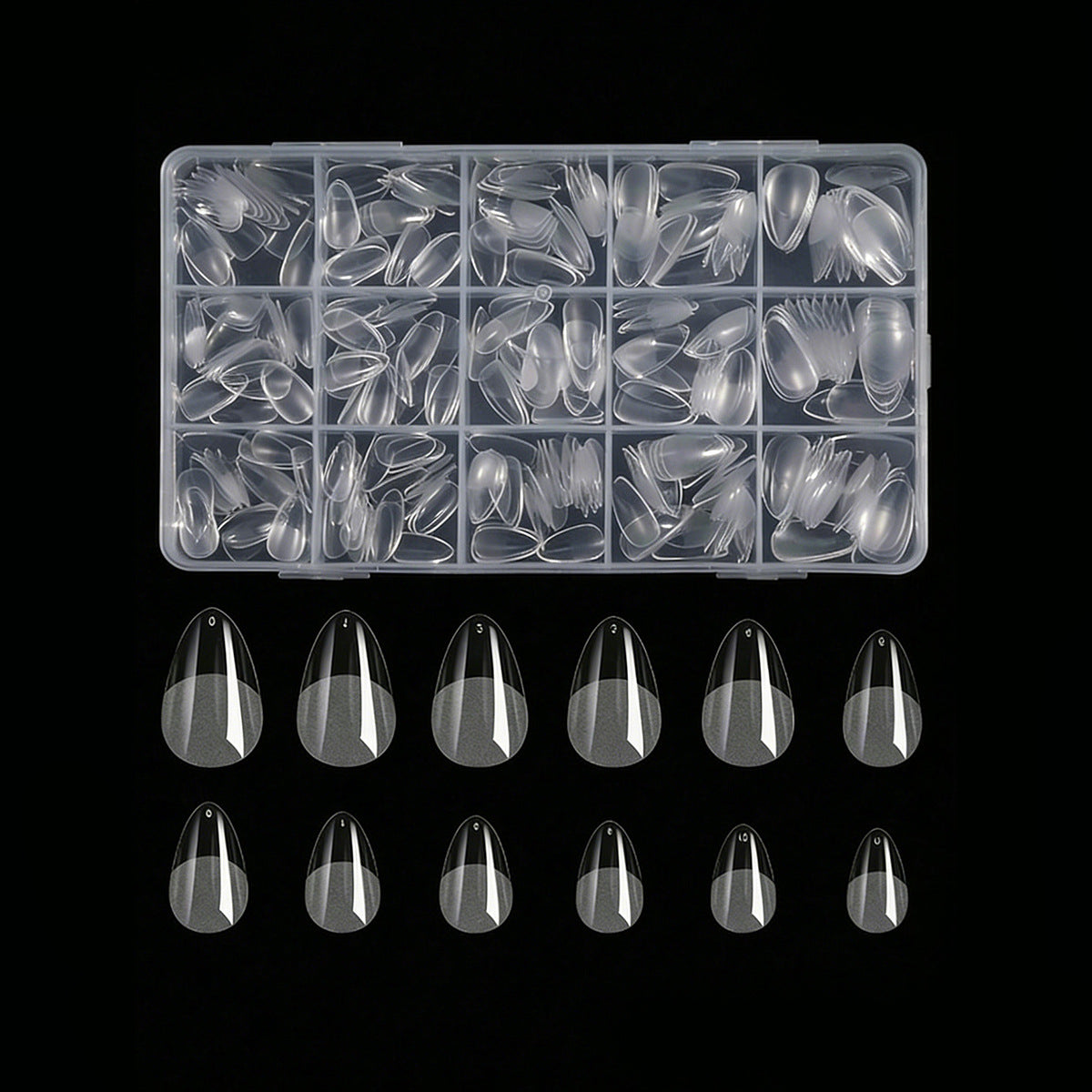 Professionelle klare Nageltips Brehn