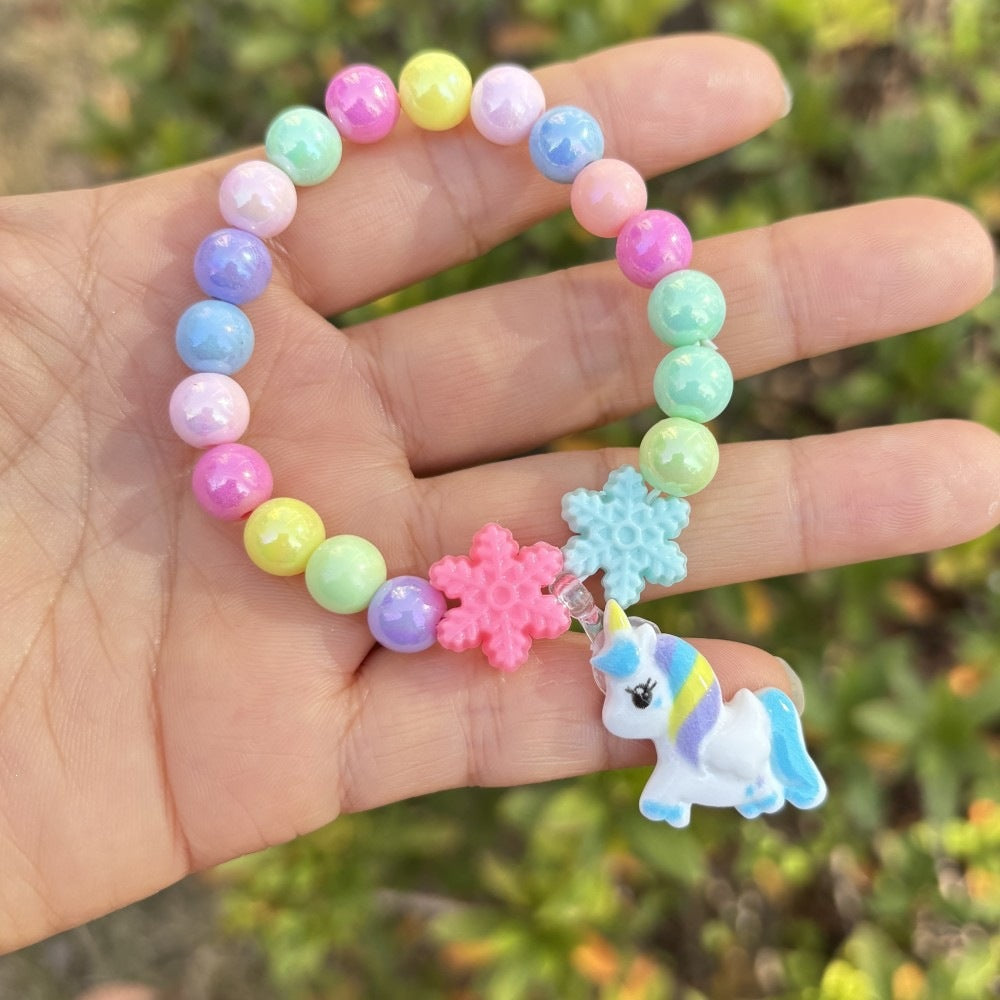 Buntes Armband mit Blumenanhängern Brehn