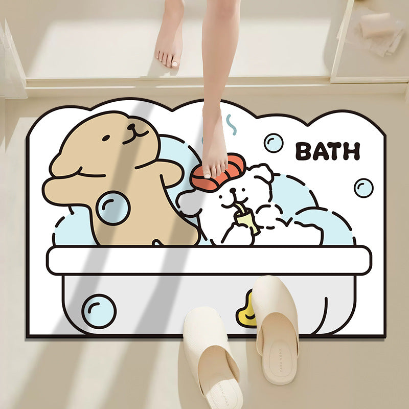 Cartoon Tierdesign Badmatte Brehn