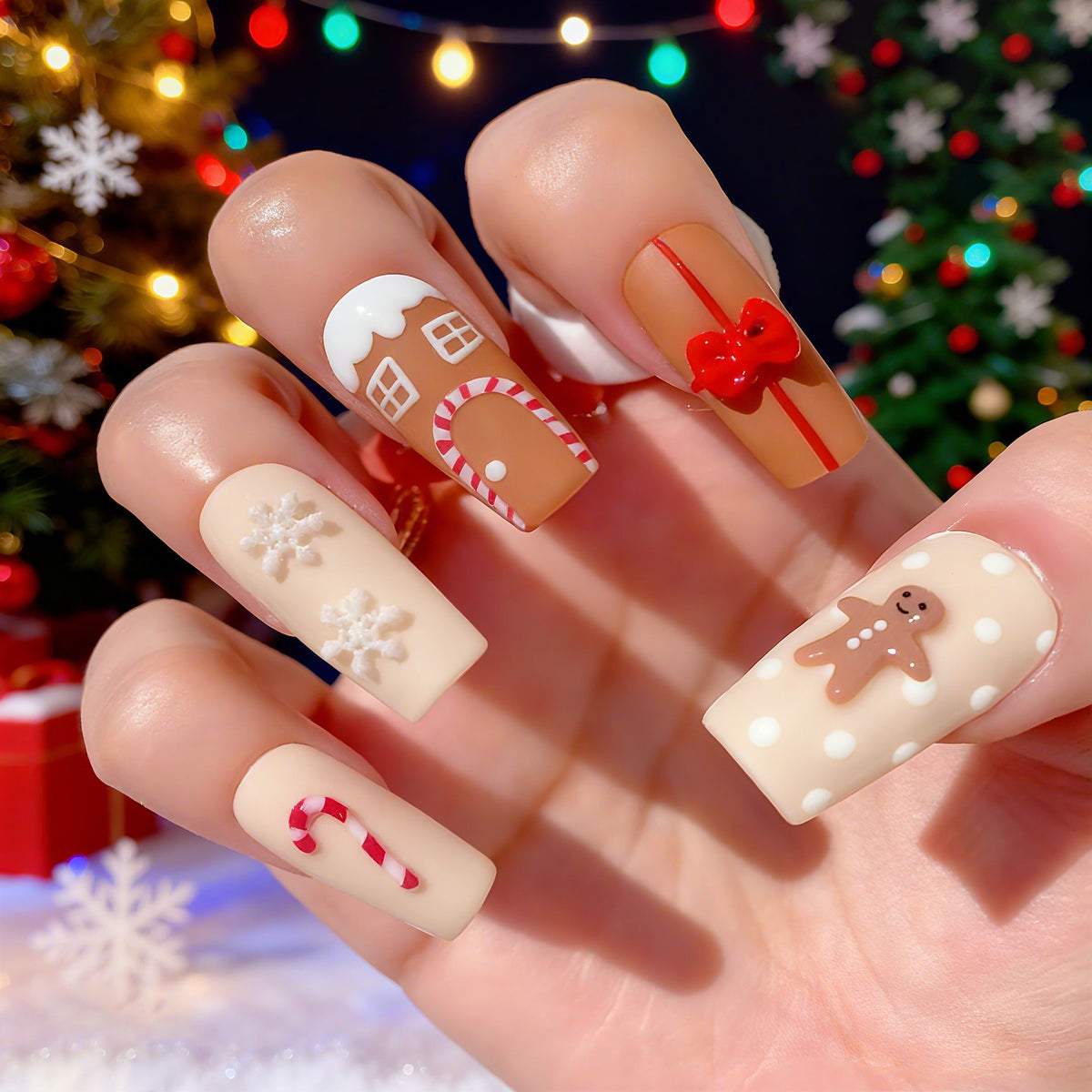 Festliche Lebkuchen Nagelkunst Brehn