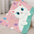 Niedliche Katzen-Themen-Fleece-Decke