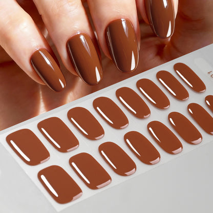 Hochglänzende Gel-Nagel-Wraps