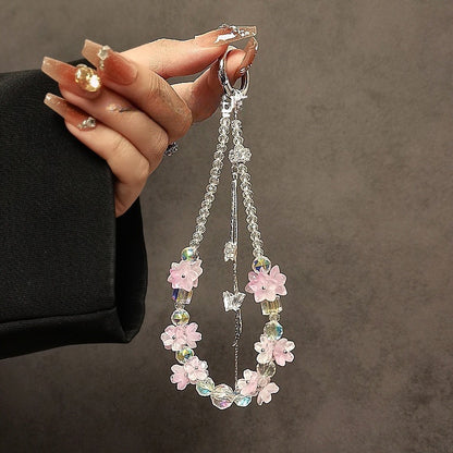 Dekorativer floral Charme Telefon Lanyard Brehn