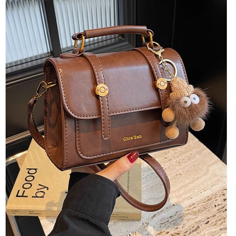 Strukturierte Kunstleder-Handtasche Brehn