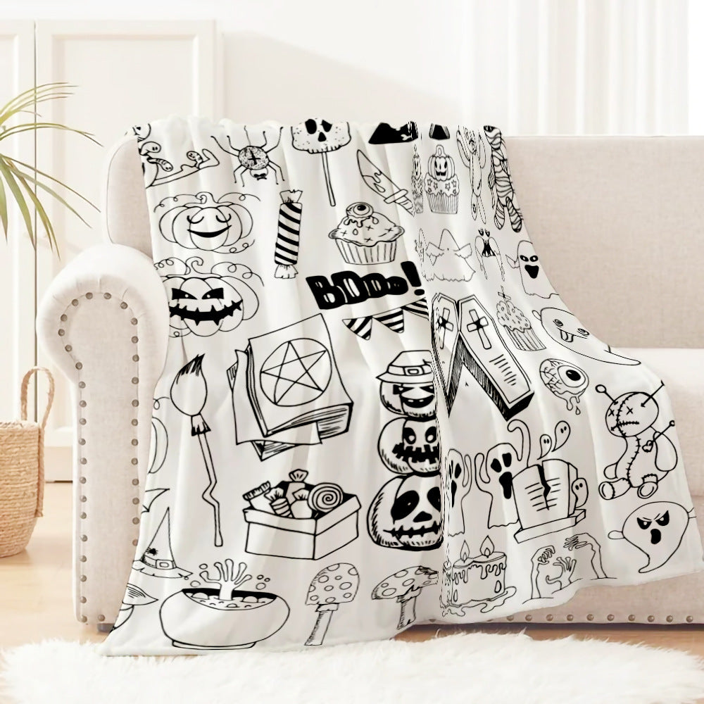 Halloween-Themen Fleece-Decke Brehn