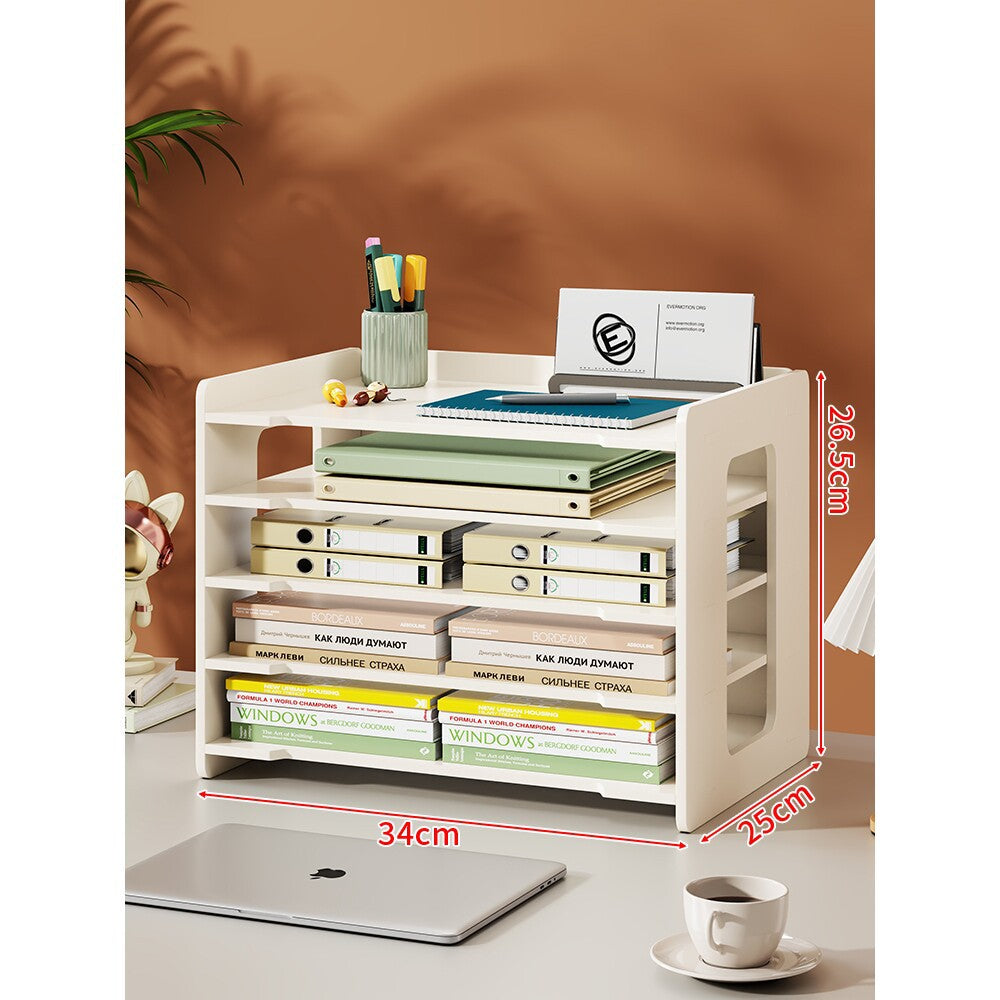 Desktop Mehrstufiges Papier- und Dokumentenorganizer-Regal mit Schlitztellern