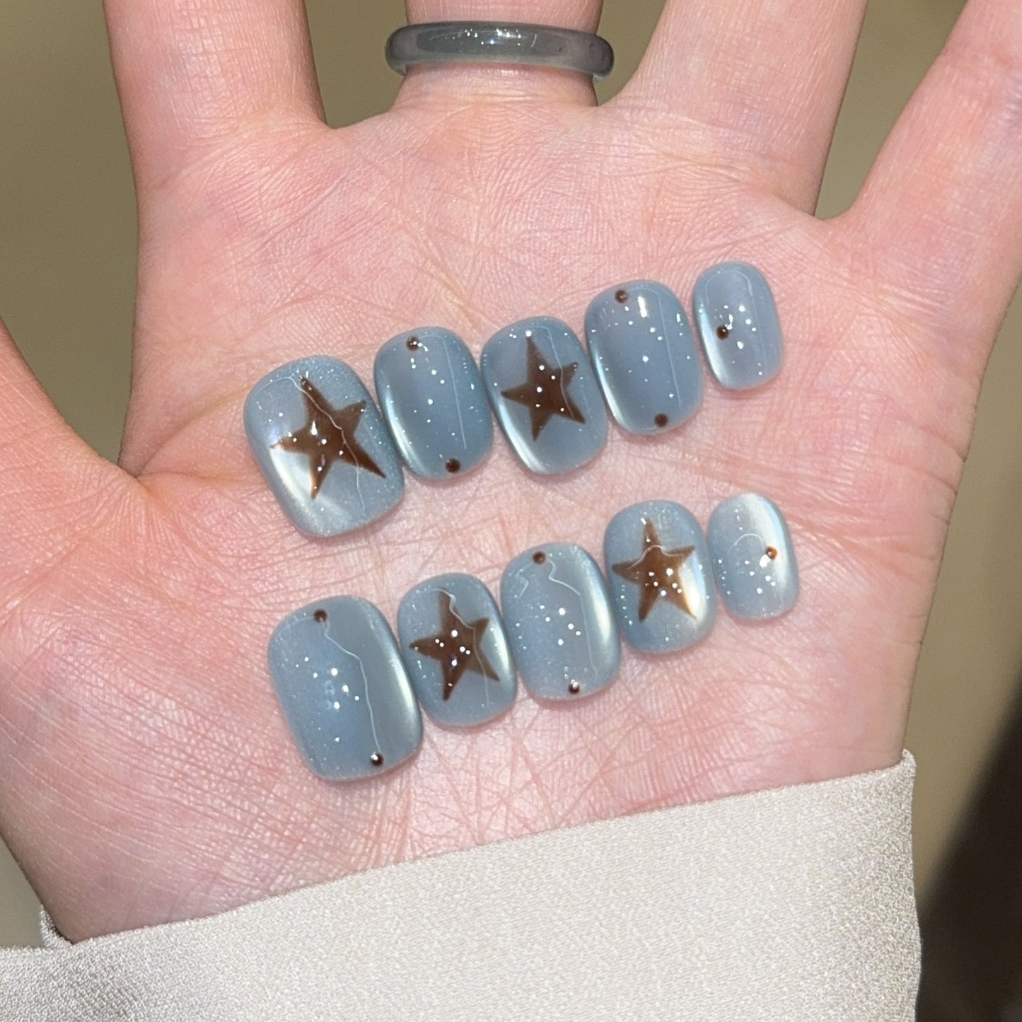 Künstliche Nagelspitzen mit Sterndesign Brehn