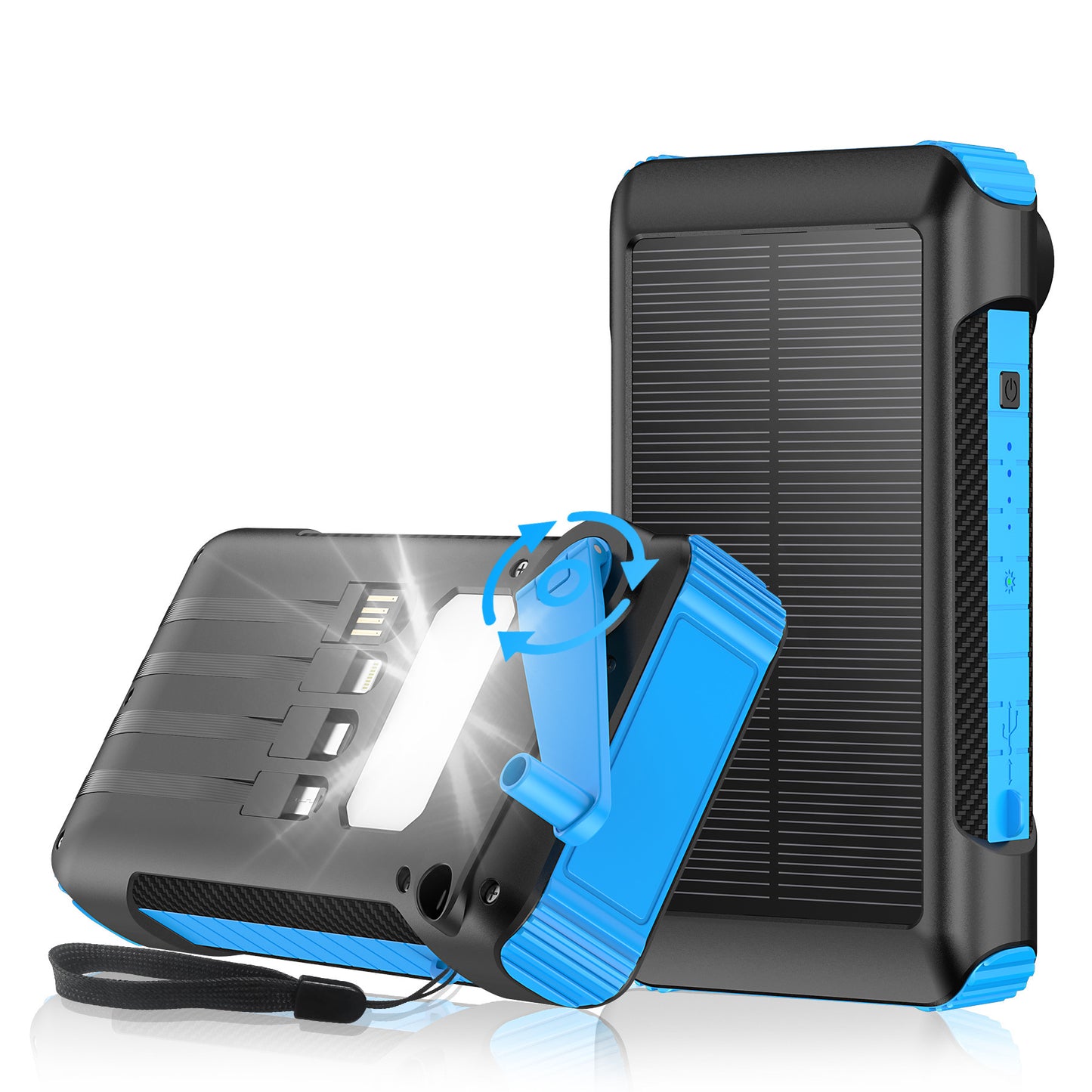 Solar-Powerbank Mit Mehrfacher Ladefunktion Brehn