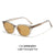 Damen futuristische Sonnenbrille mit markantem Rahmen Brehn