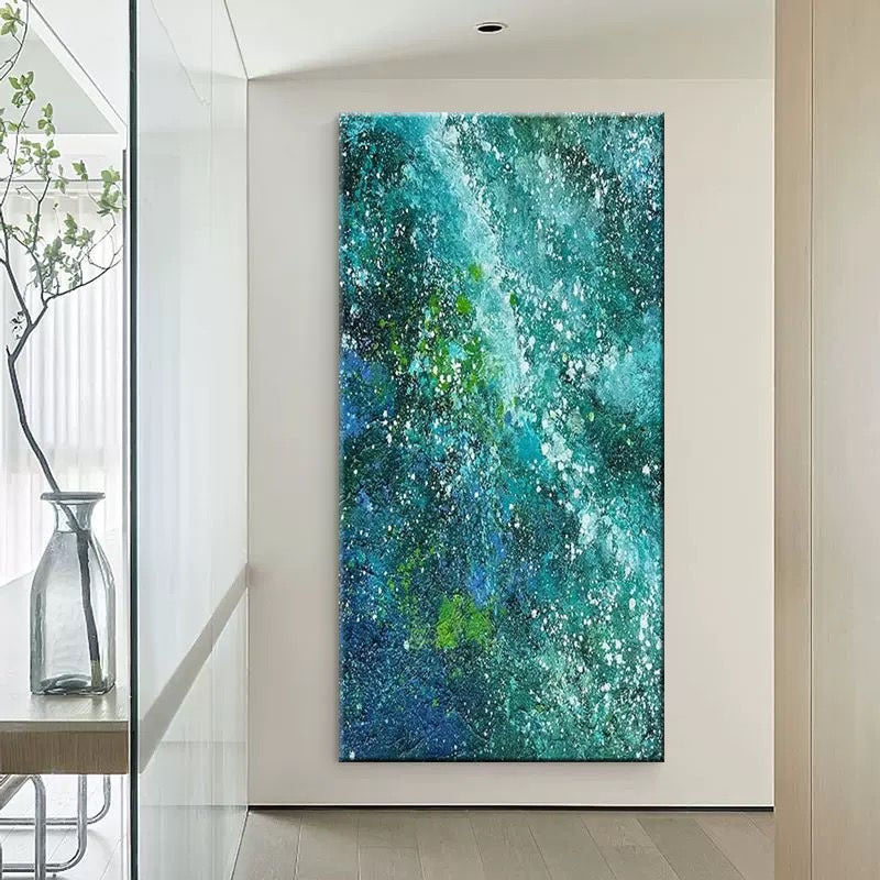Abstract Ozean-inspirierte Leinwandkunst