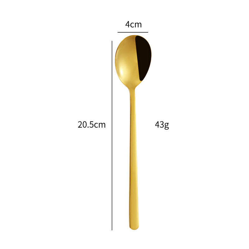 Eleganter Dessertlöffel mit Luxuriöser Goldener Oberfläche Brehn