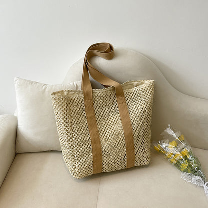 Stylische Geflochtene Strandtasche