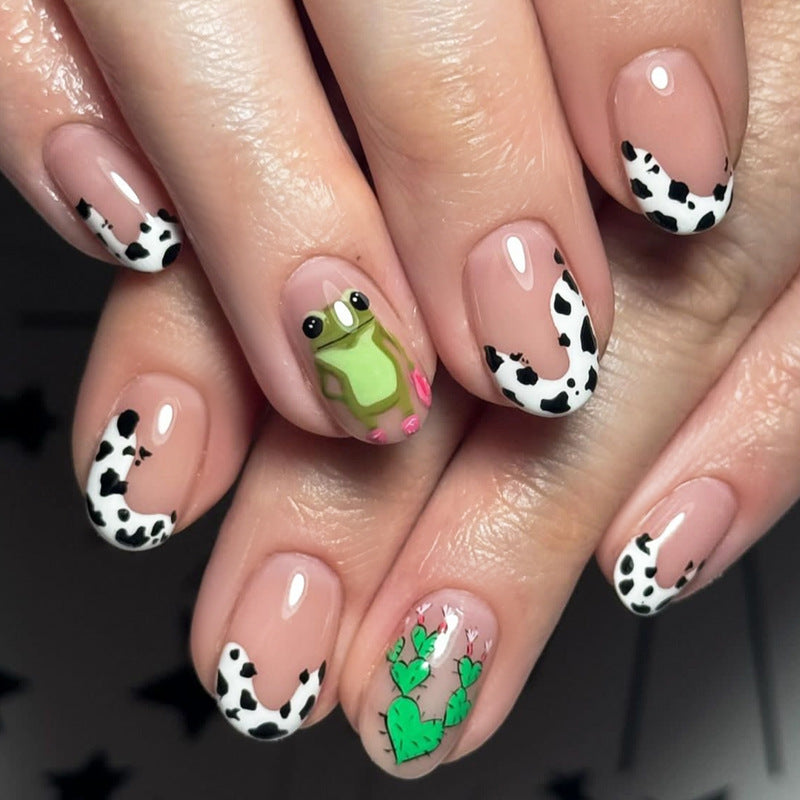 Verspielt Tierisch Genaue Press-On Nagelkunst Brehn