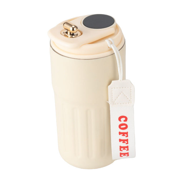 Damen isolierter Kaffeebecher mit praktischer Halteschlaufe Brehn