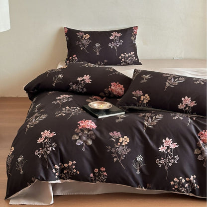 Bettbezug-Set aus Baumwollsatin mit Boho-Ethno-Muster und Wendefunktion