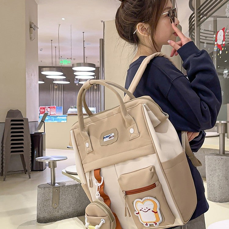 Stylischer Mehrfach-Taschen-Rucksack Brehn