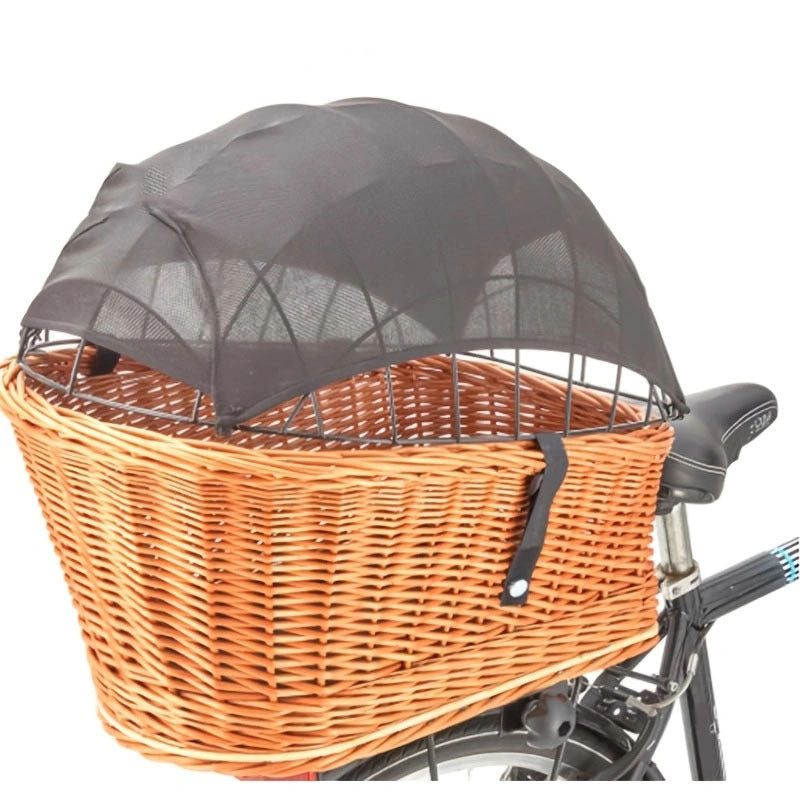 Schutznetzverdecke für vorderen Fahrrad-Weidenkorb mit Druckknöpfen Brehn