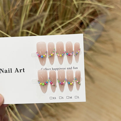 Dekorative Themen-Press-On-Nagelkunst