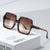Damen modische oversized Sonnenbrille mit modernem Design Brehn