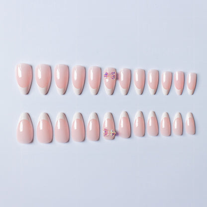 Elegantes französisches Tipp-Acryl-Nagelkunst-Set