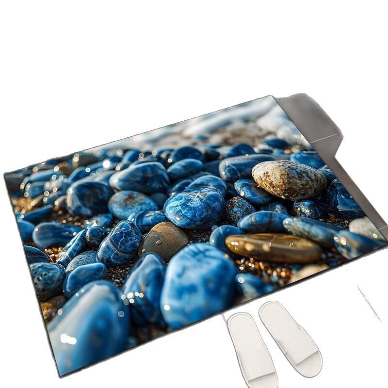 Reflektierender floraler Badematte